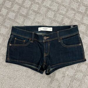 Abercrombie & Fitch Dark Jean Shorts Classic Style